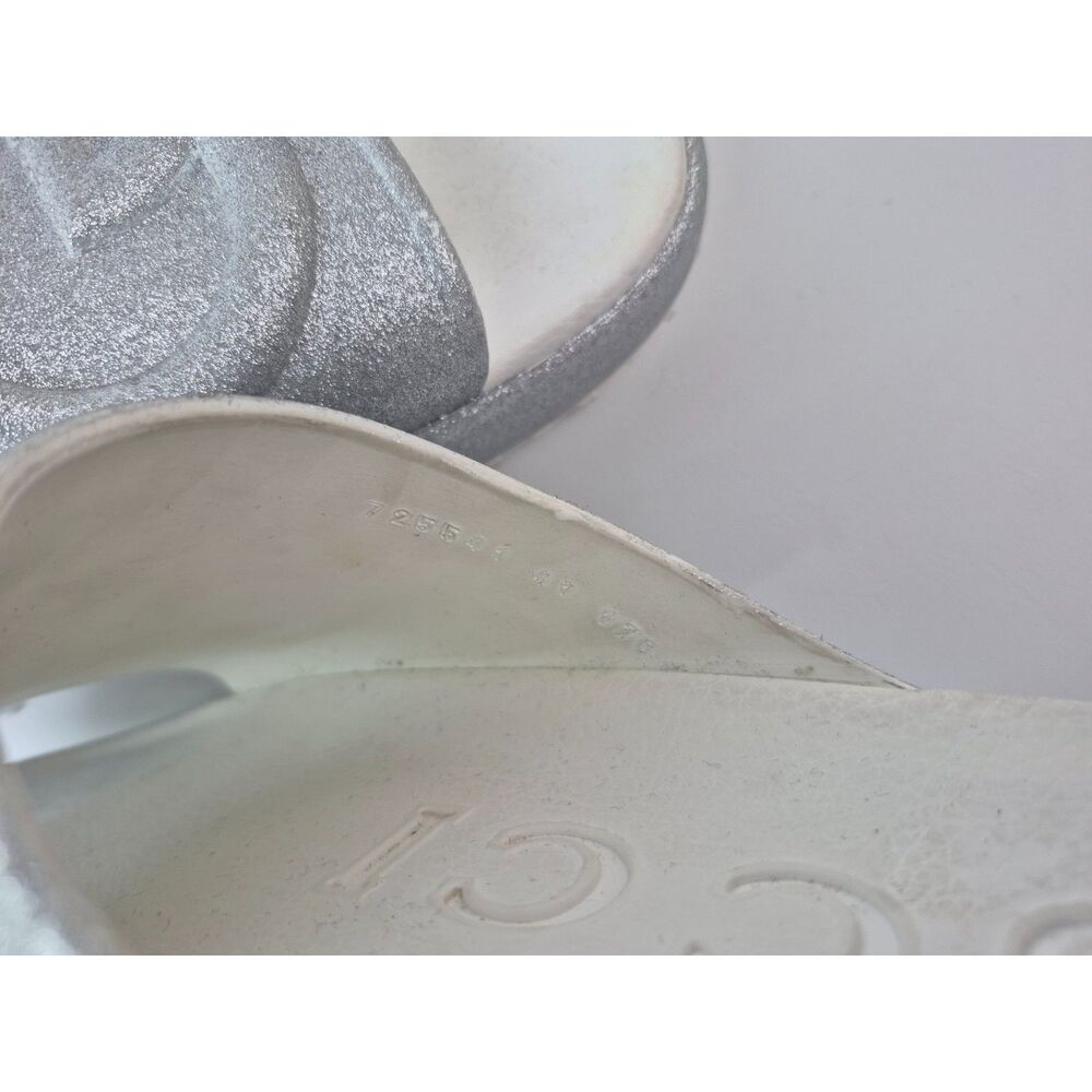 Gucci Miami Platform Slides Interlocking Gg Glitt… - image 6